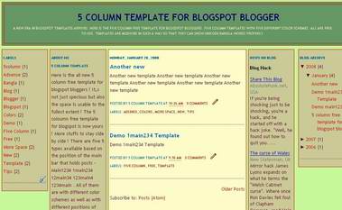 Simple Style 1 Blogger Template