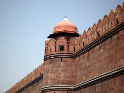 red fort domes, new delhi