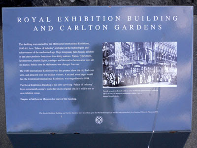 melbourne, carlton gardens, royal exhibition building