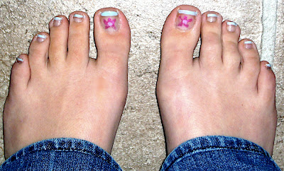 Spring Floral toenails by Bionic Beauty