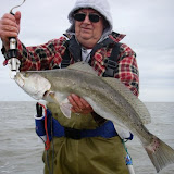 A beautiful 28"+ 6.5lb. speckled trout caught on a Brown Lures Sea Devil.