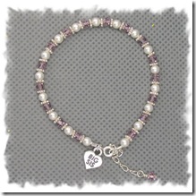 Amethystcrystalwhitepearlsilverspacersbracelet