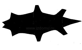 Шаблон каригами - собачка