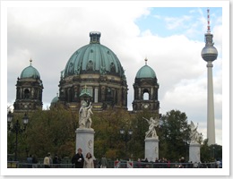 Berlin Dom and T.V tower