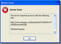 blogger error posting