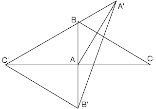 Puntos simétricos y triángulo