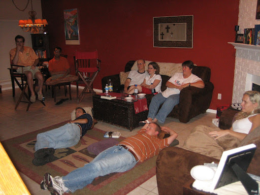 The Dallas, TX Ex-Mormon Meetup Group watching Lifting the Veil of Polygamy