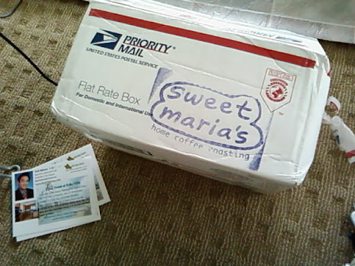 Sweet Maria's USPS Flat Rate Postage Box picture on www.RickNakama.com