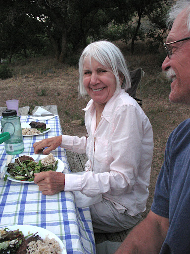dinner is served on Hells Canyon whitewater raft trip