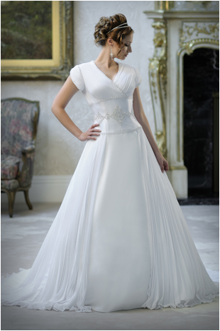 Beautifully 8914 Modest Wedding  Gown