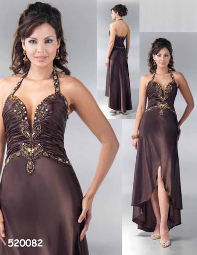 chocolate prom dress - bridal gown