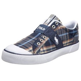 Polo Ralph Lauren Men's Gardener Madras Laceless Sneaker Polo Ralph Lauren Men's Gardener Madras Laceless Sneaker