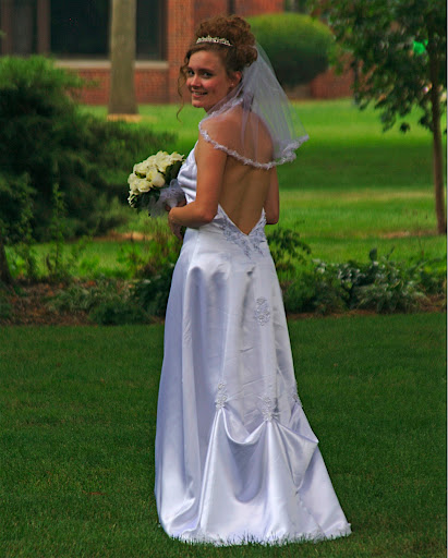 sexy bridal gown