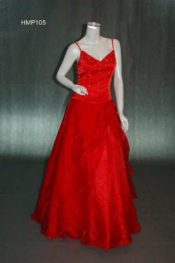 HMP105 red prom dress/gown