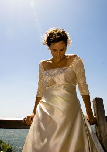maternity [gold] bridal gown