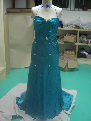 stunning prom dress/gown elegantly beads over it