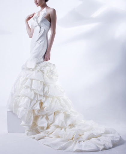 Bridal Gown + Modern Ruffled Skirt