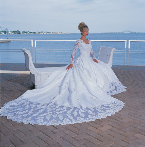 Dramatic Modest Beach Wedding Gowns 2010