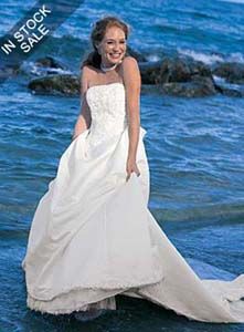 Blissful Beach Wedding Gown