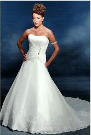 2009w134 ; Strapless Wedding Gown