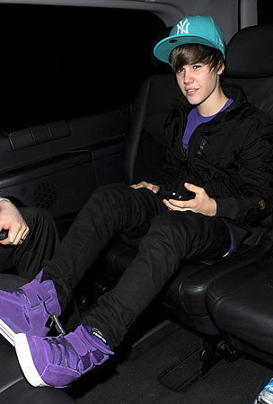 Justin Bieber + Supra Shoes Hot Purple