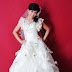 Ivory Wedding Dress + Blossom Flowers