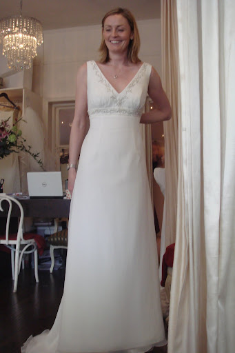 Simple Halter Bridal Gown Wedding Dress'