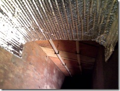 Insulating Radiant Heat Tubing in a