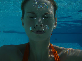 open eyes underwater