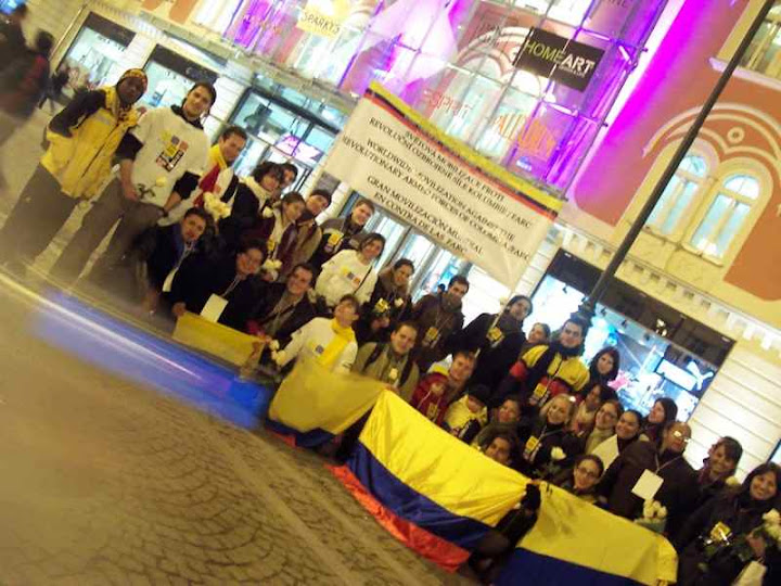 Colombia marcha en Praga en contra de las FARCs