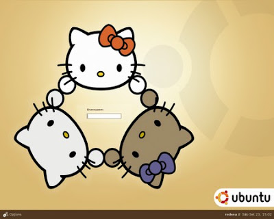 hello kitty ubuntu theme