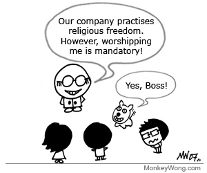 Cartoon New Religion