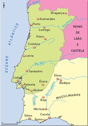 Fronteiras de Portugal em 1185
