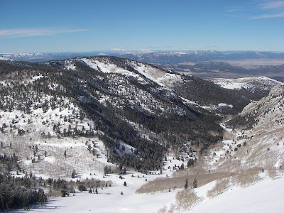 View from the High Schells Ridgeline. The proposed Ely power plants would be in the upper right hand corner of the shot.