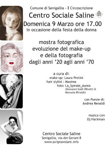 Mostra fotografica, make-up e fotografia: anni '20-'70