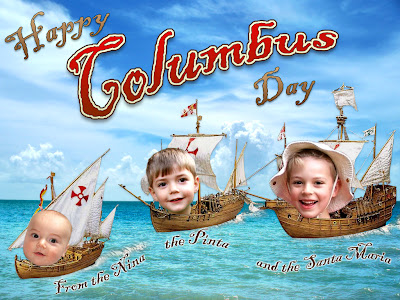 Columbus Day Postcard