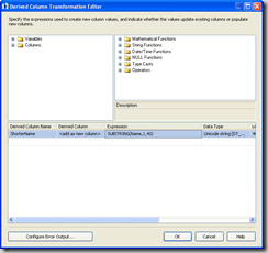 Derived Column Component