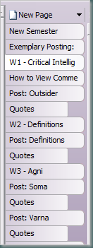 image of page titles for class
