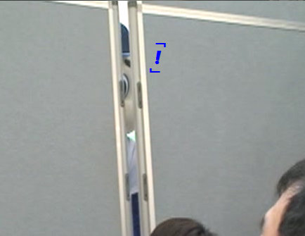 隙間から覗く