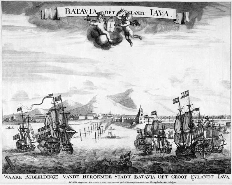 De haven van Batavia