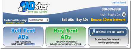 Advertise Text ADs with ADster's Open Publishers Network