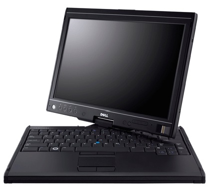 dell Latitude XT girado