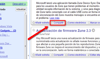 Compartir en Google Reader