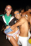 Carnaval de Gualeguaychú, enero 2008. La comparsa O'Bahía se copa con los enviados de EuroBanfield.com