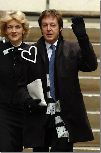 Sir Paul McCartney and girlfriend Nancy Shevell picture