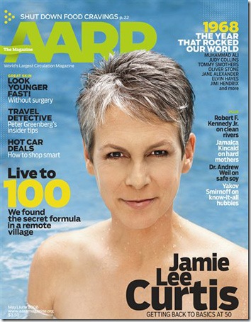 Jamie Lee Curtis AARP Magazine Cover Photo