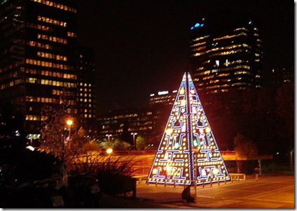 Madrid Pac Man Christmas Tree