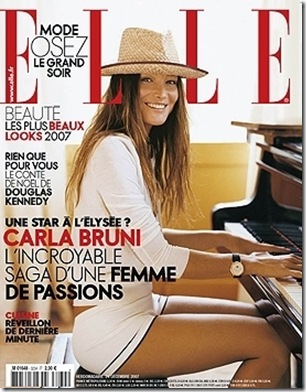 Carla Bruni covers ELLE magzine January 2008