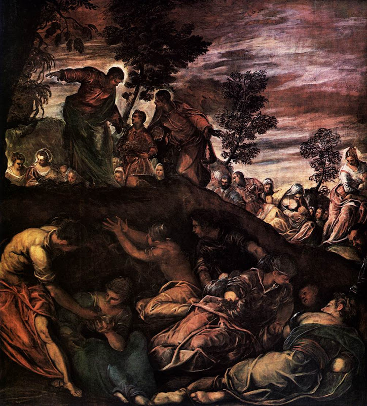 Tintoretto, de wonderbaarlijke broodvermenigvuldiging