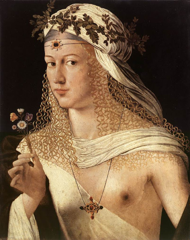Bartolomeo Veneto, portret van een vrouw